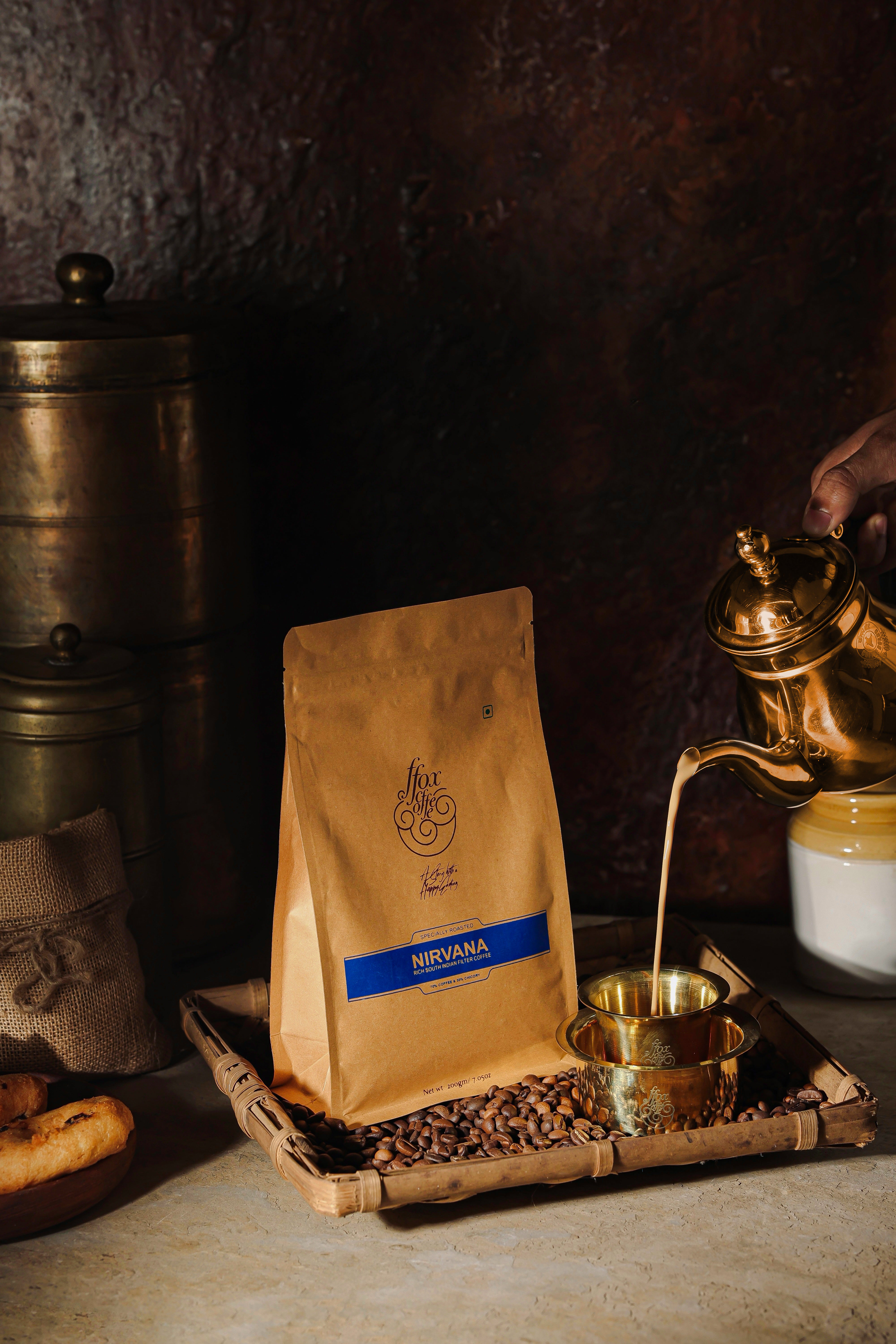 FFOX NIRVANA SOUTH INDIAN FILTER COFFEE 70:30 | 70% PREMIUM COFFEE & 30% CHICORY